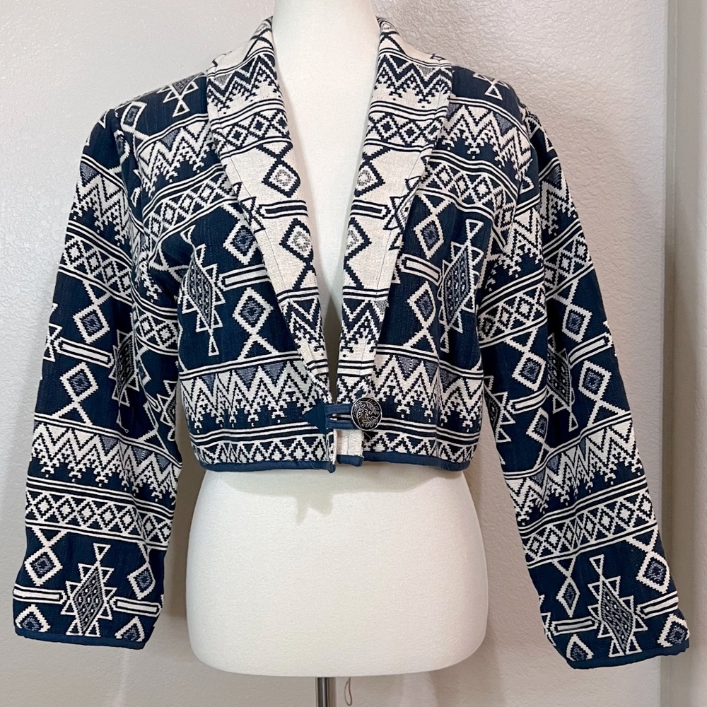 Flashback Vintage Cropped Blazer